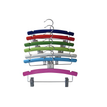 Color Wooden Metal Clips Hanger for Children